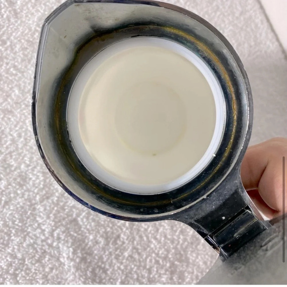 Vintage Spice Of Life Pot A Crème White  Milk Glass Flip Top Creamer - Picture 6 of 11